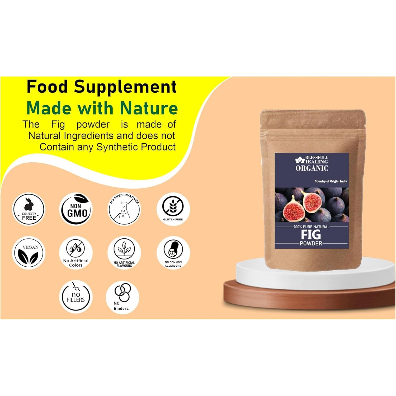 Polvo de Higo Orgánico 100% Puro Blessfull Healing 100g