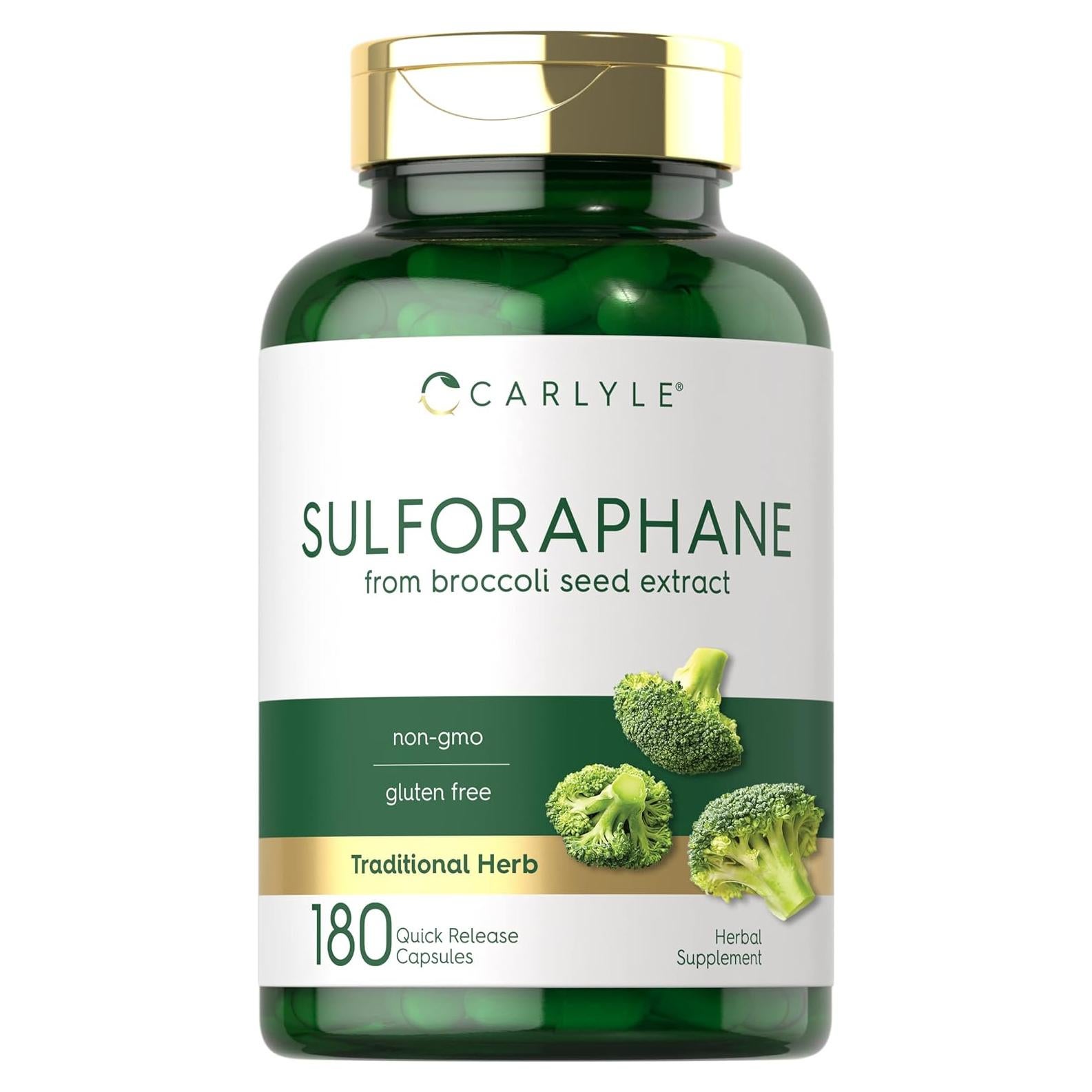 Suplemento de Sulforafano Carlyle 400 mcg | 180 Cápsulas