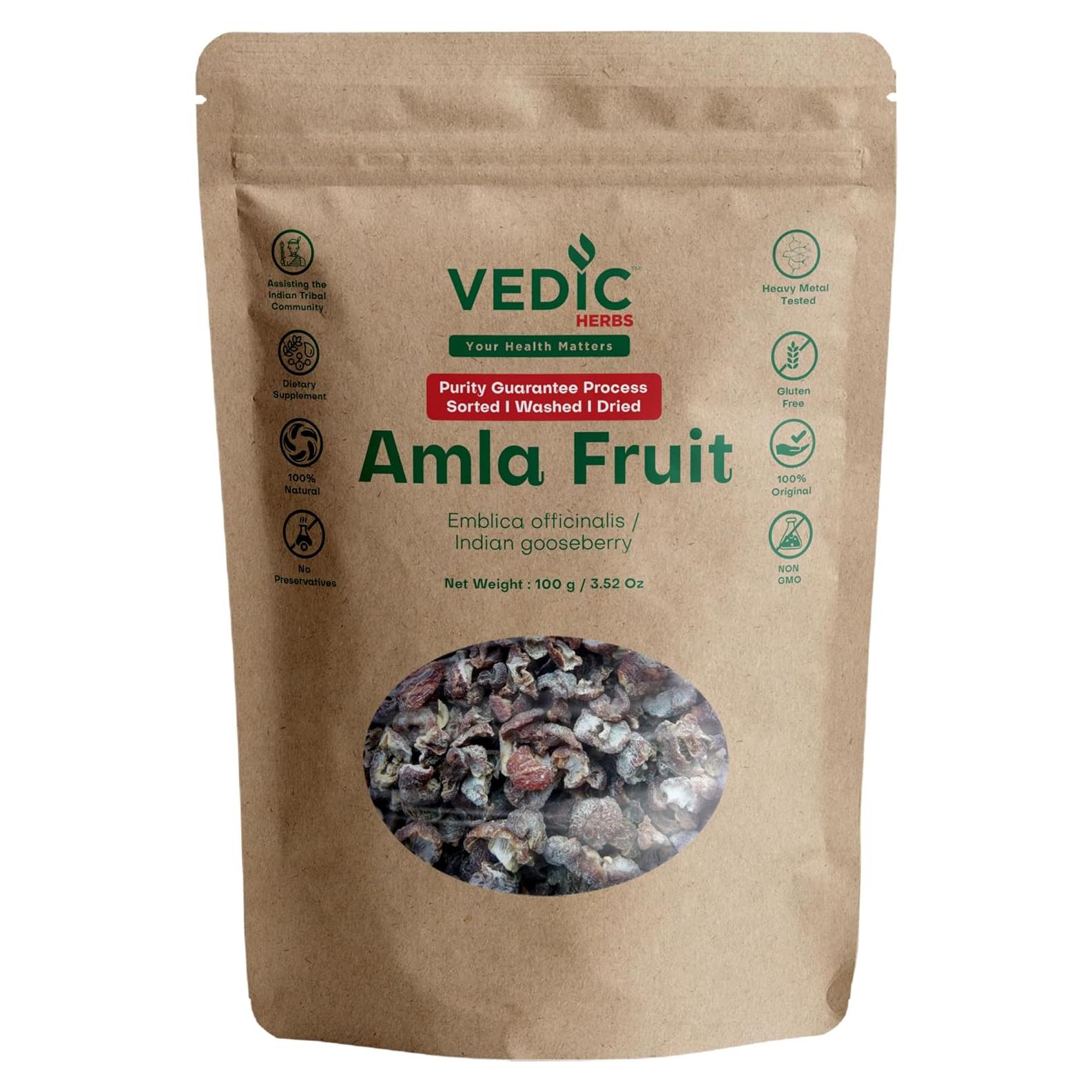Suplemento Dietético Amla Vedic Herbs 100g - 100% Natural