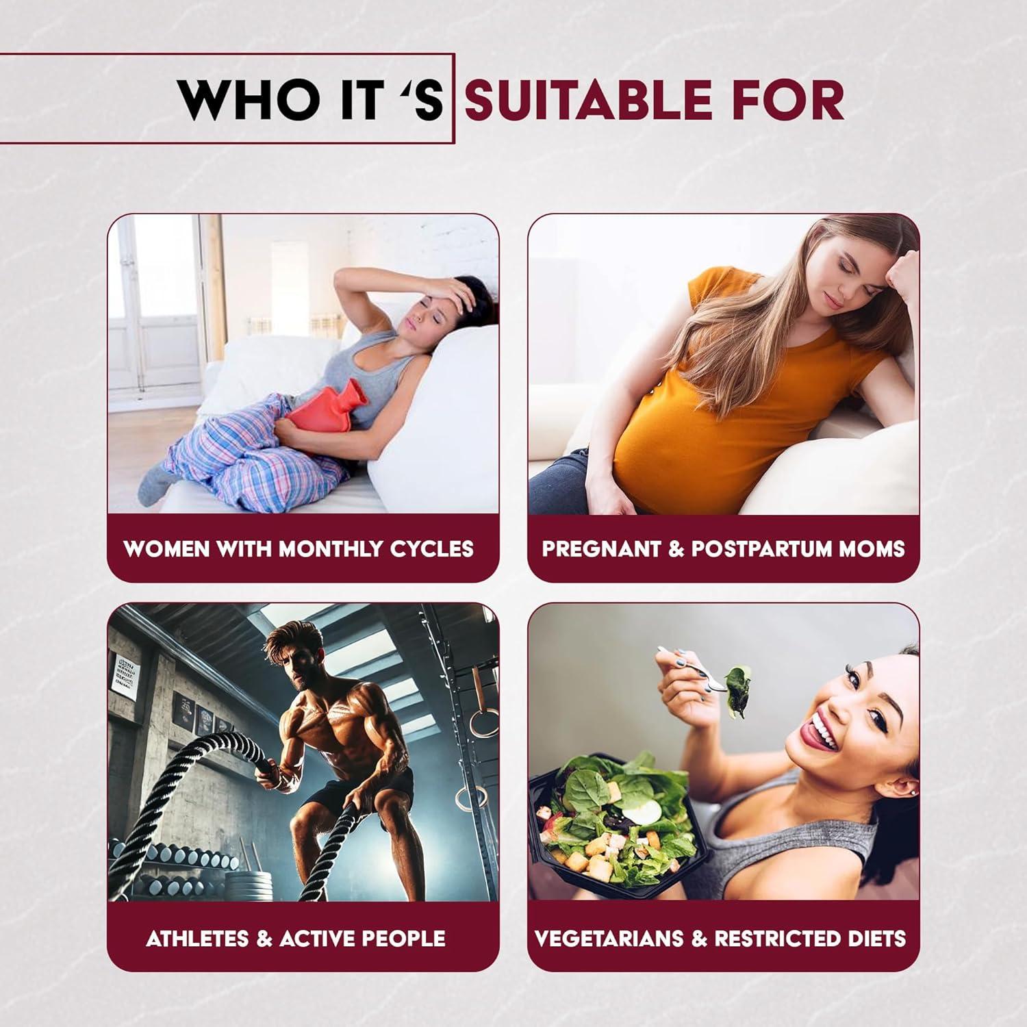 Cápsulas de Hierro Bio Quest Vitamins - 60 Unidades - Suave para Estómago