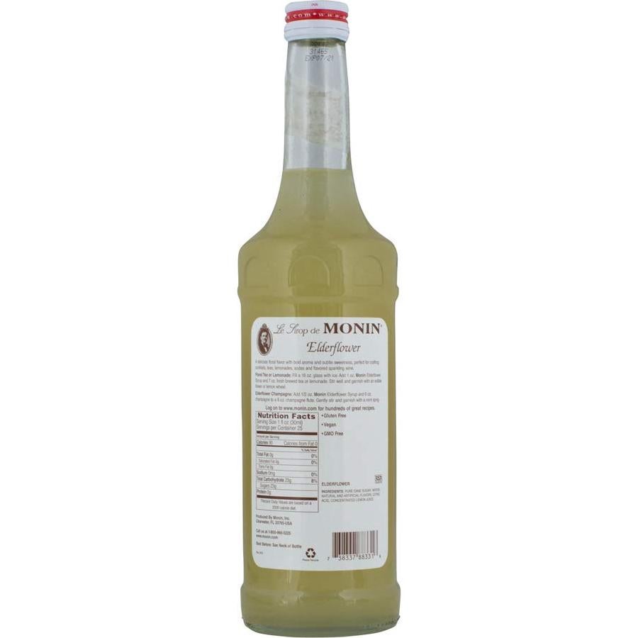 Jarabe de Flor de Saúco Monin 750 ml - Sin Gluten, No OGM