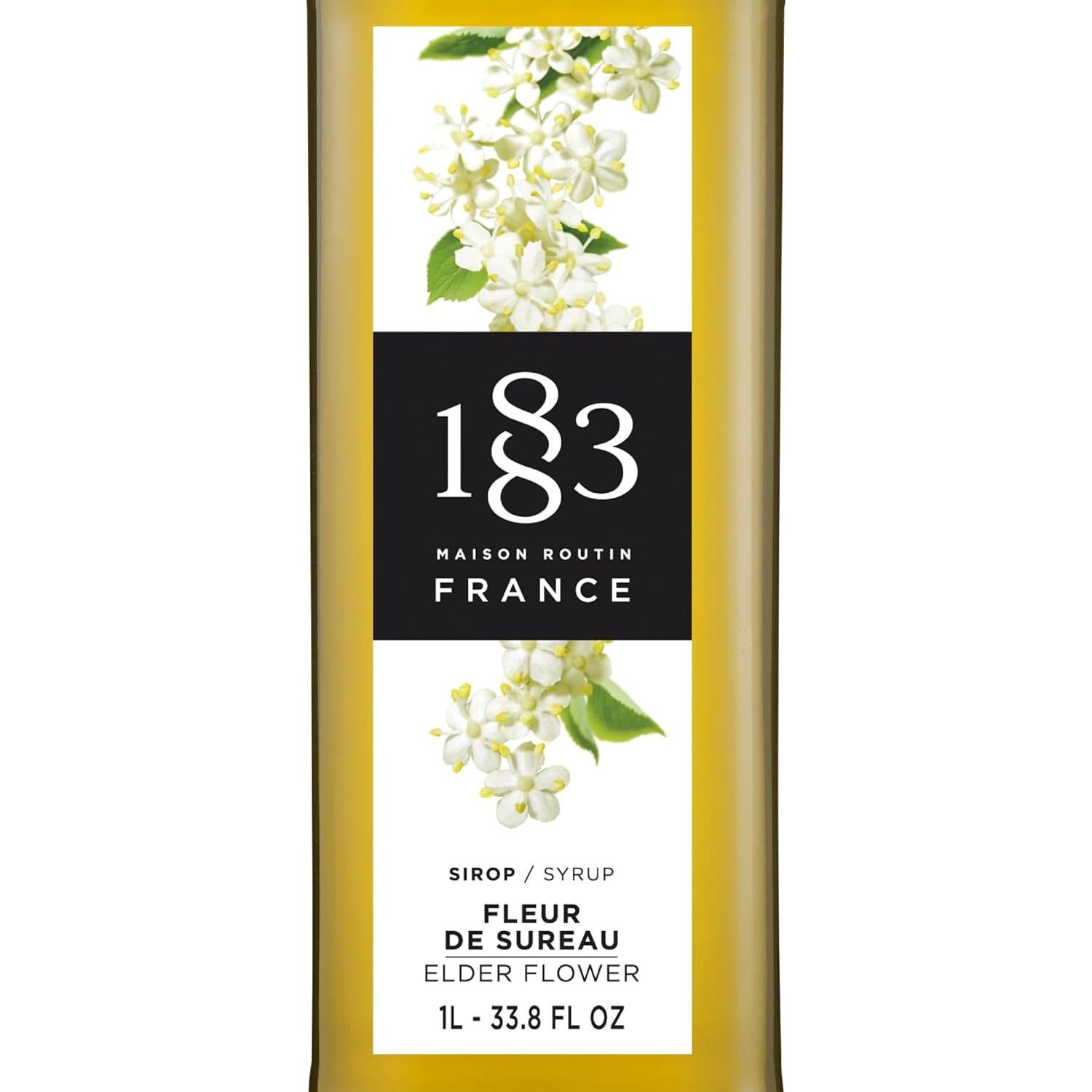 Sirope de Flor de Saúco 1883 - 1 Litro - Hecho en Francia