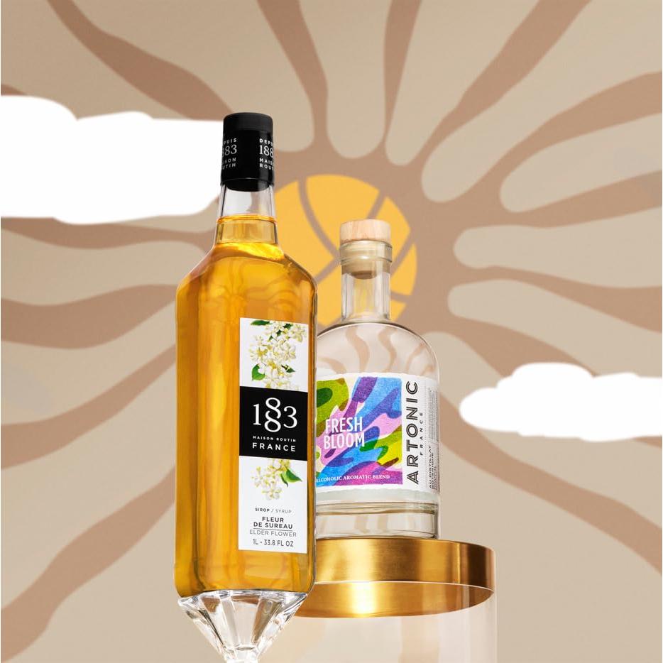 Sirope de Flor de Saúco 1883 - 1 Litro - Hecho en Francia