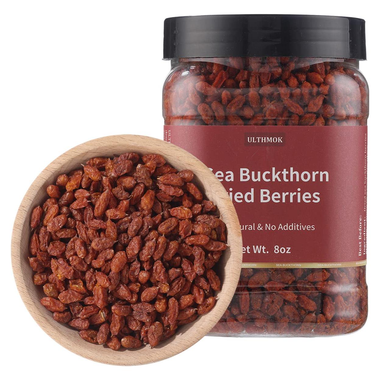 Bayas de Espino Cerval de Mar Secas Premium 227g - YILINSHA