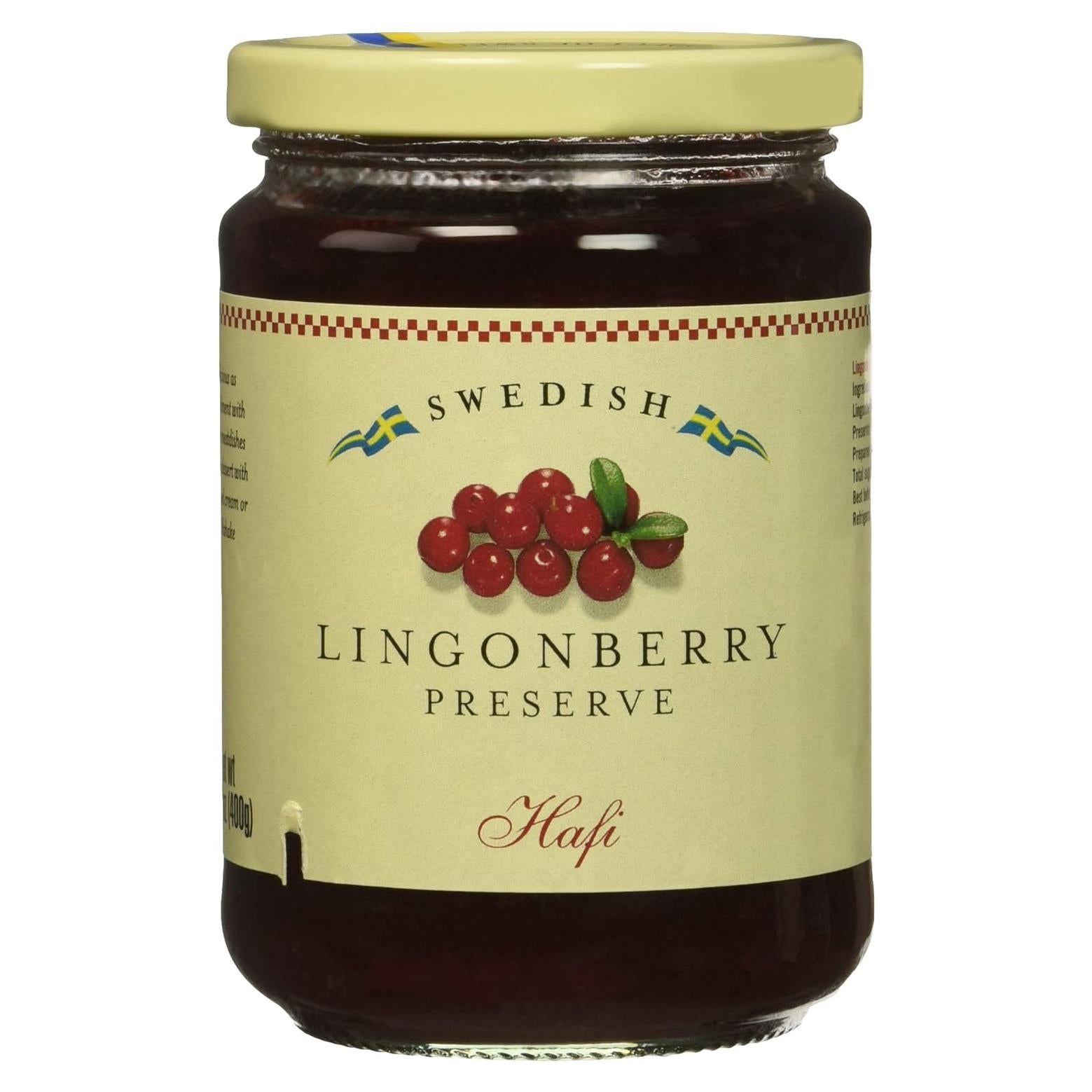 Conservas de Lingonberry Hafi 799.5 g (Paquete de 2)