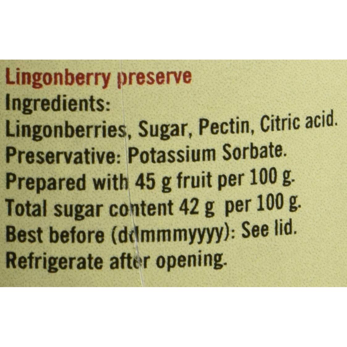 Conservas de Lingonberry Hafi 799.5 g (Paquete de 2)