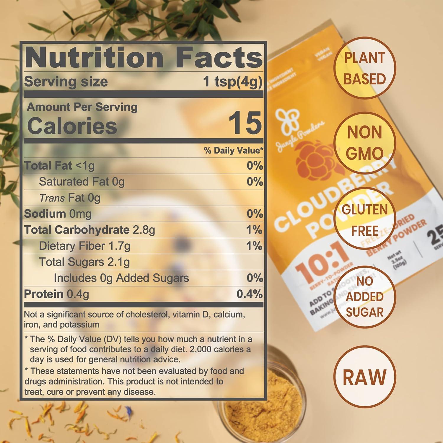 Polvo de Mora Silvestre Liofilizado Jungle Powders 99.22g