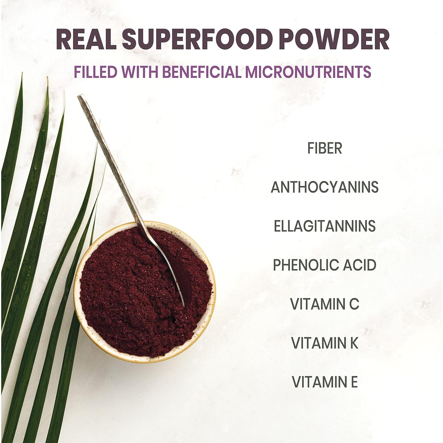 Polvo de Frambuesa Negra Jungle Powders 100g - Suplemento Orgánico