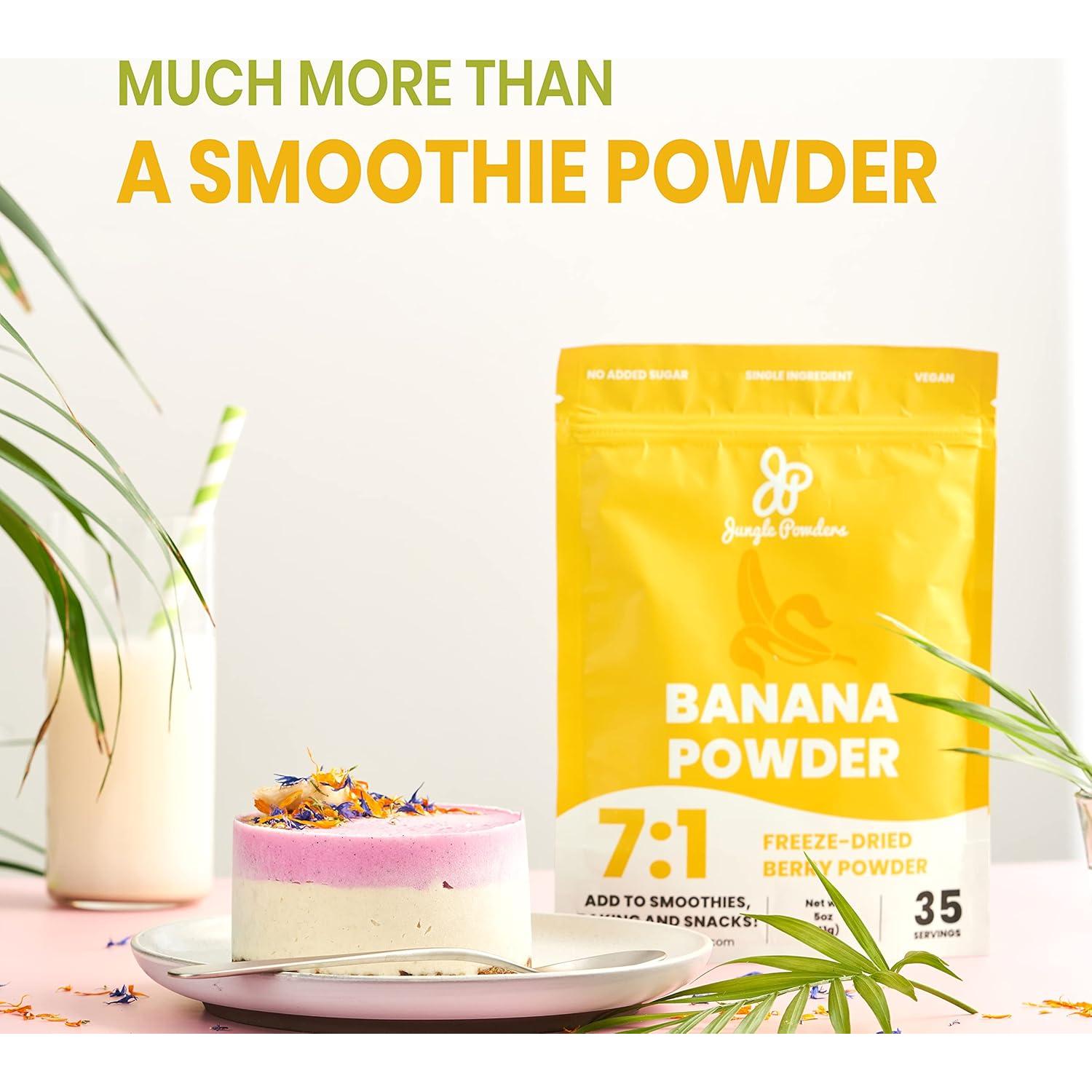 Paquete de Plátano y Arándano Silvestre Jungle Powders 240g