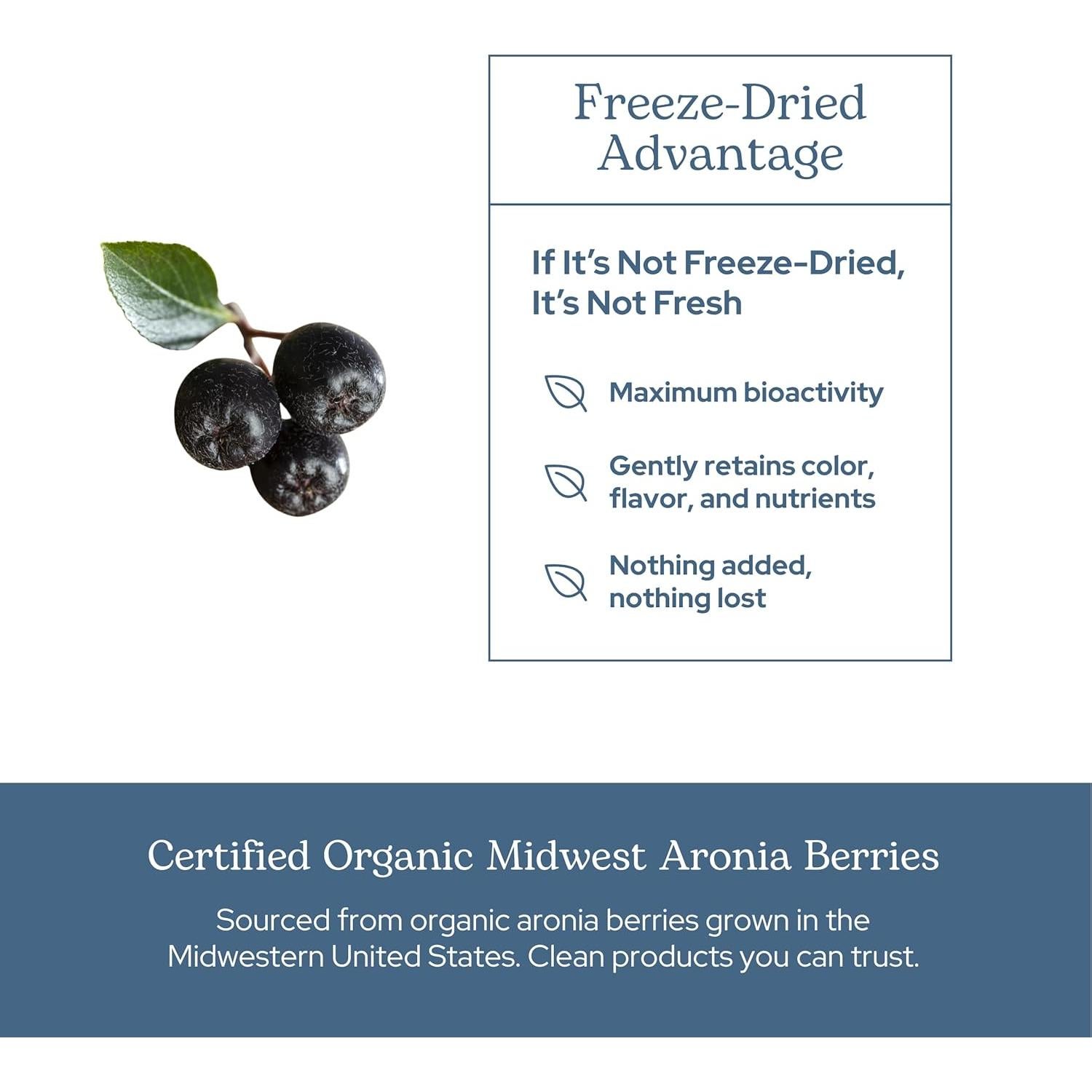 Cápsulas de Aronia Orgánica Liofilizada Eclectic Institute 90 CT