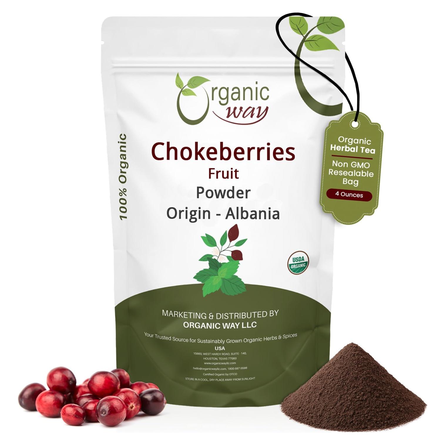 Polvo de Chokeberries Orgánico 113.4 g - Organic Way