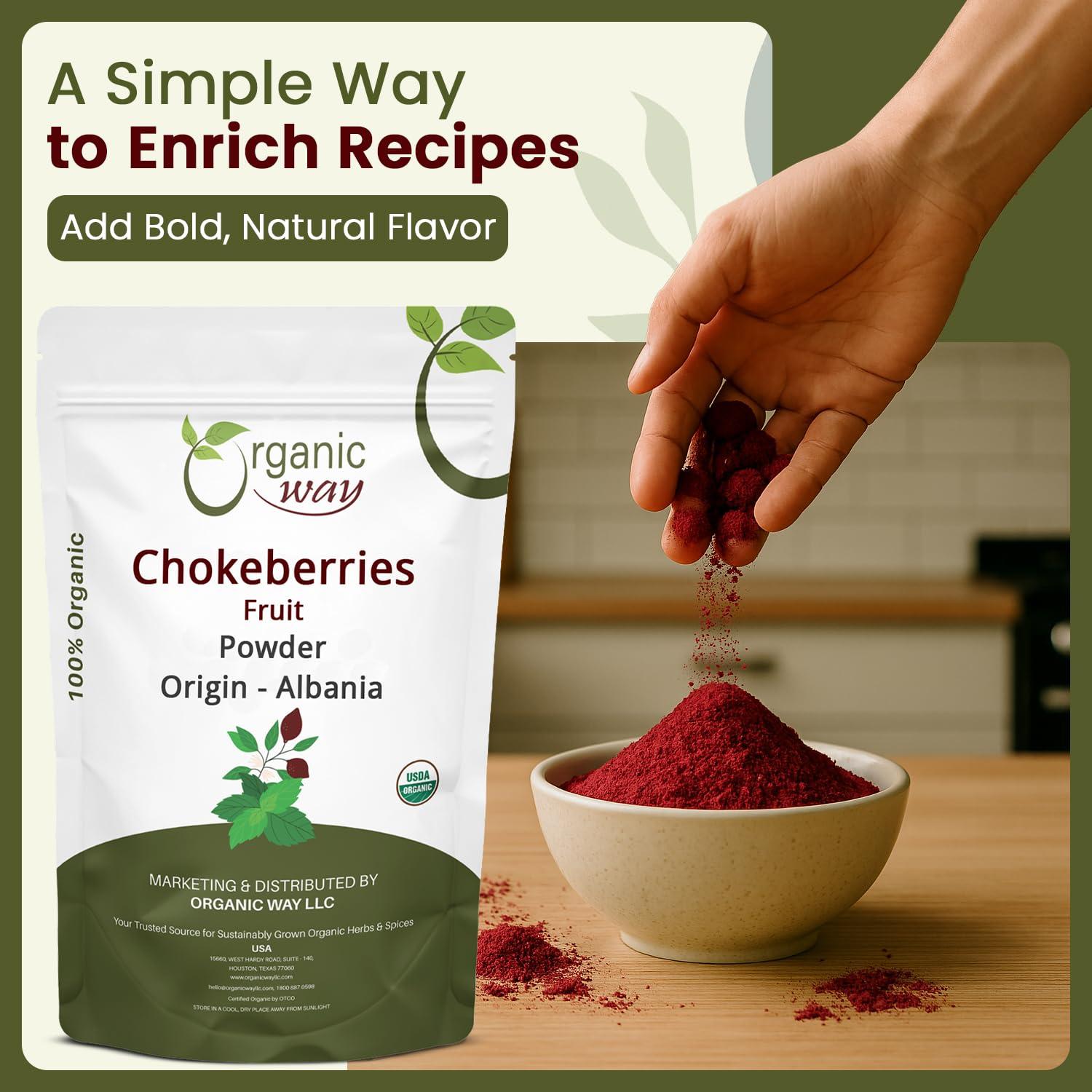 Polvo de Chokeberries Orgánico 113.4 g - Organic Way