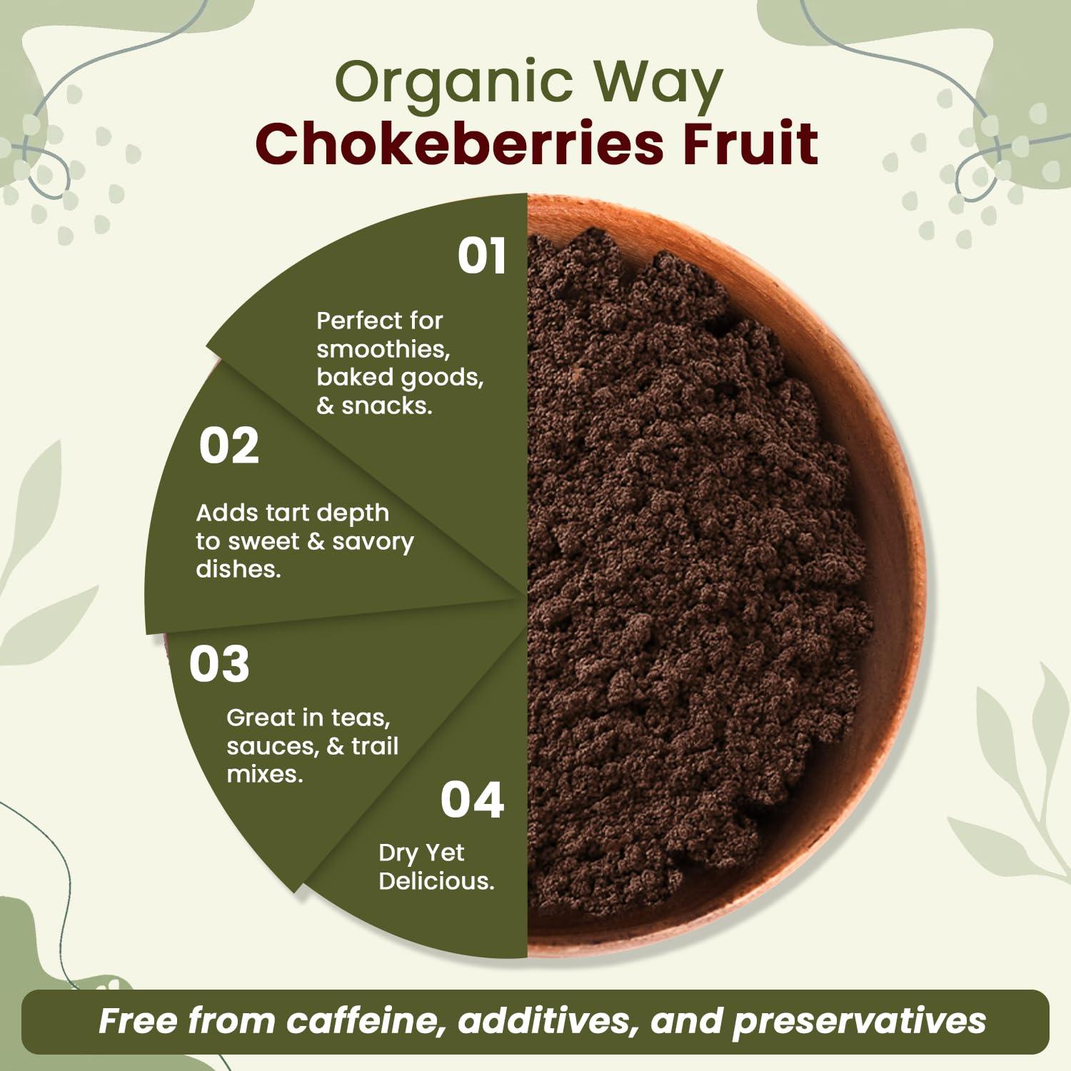 Polvo de Chokeberries Orgánico 113.4 g - Organic Way