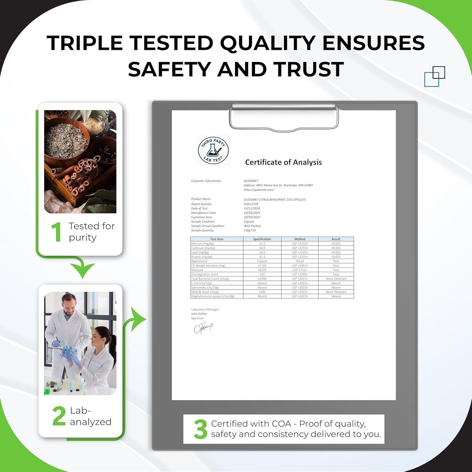 Cápsulas Citrus Bergamot Gudomet 150 unidades - Salud del Corazón