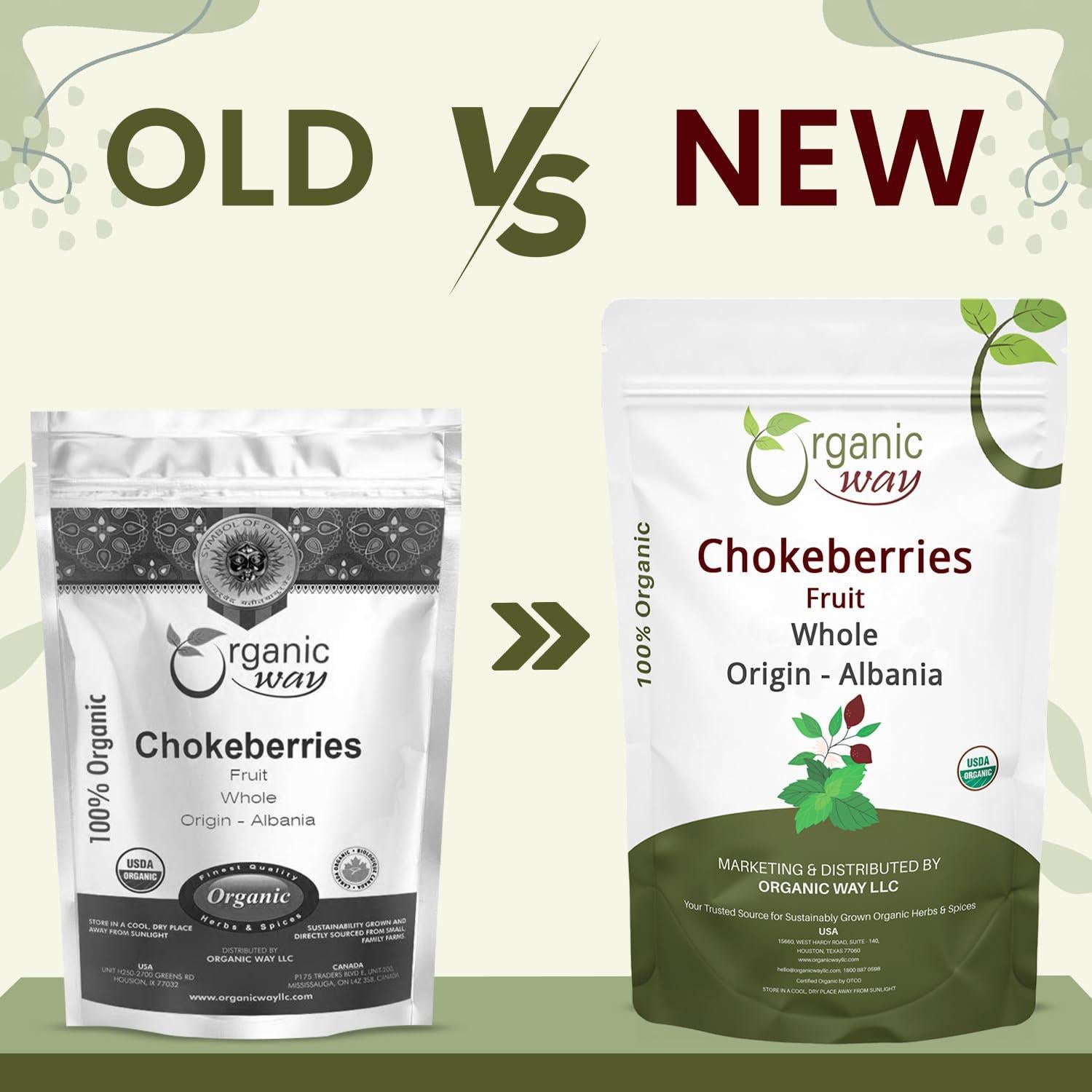 Chokeberries Orgánicas Enteras Forma Orgánica 113.4g - Sin Gluten