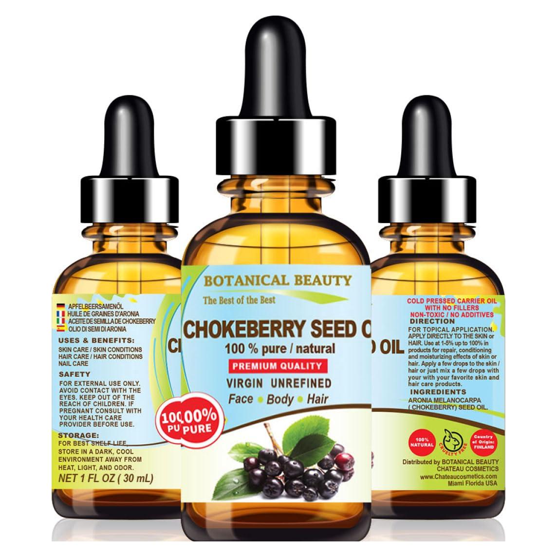 Aceite de Semilla de Chokeberry 30 ml - Botanical Beauty Virgen