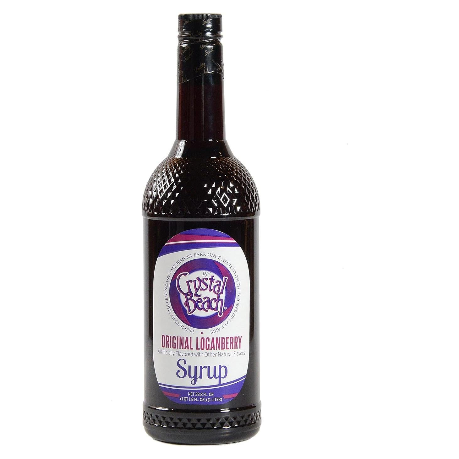 Jarabe de Loganberry 1L PJ's Crystal Beach - Sabor Dulce-Ácido