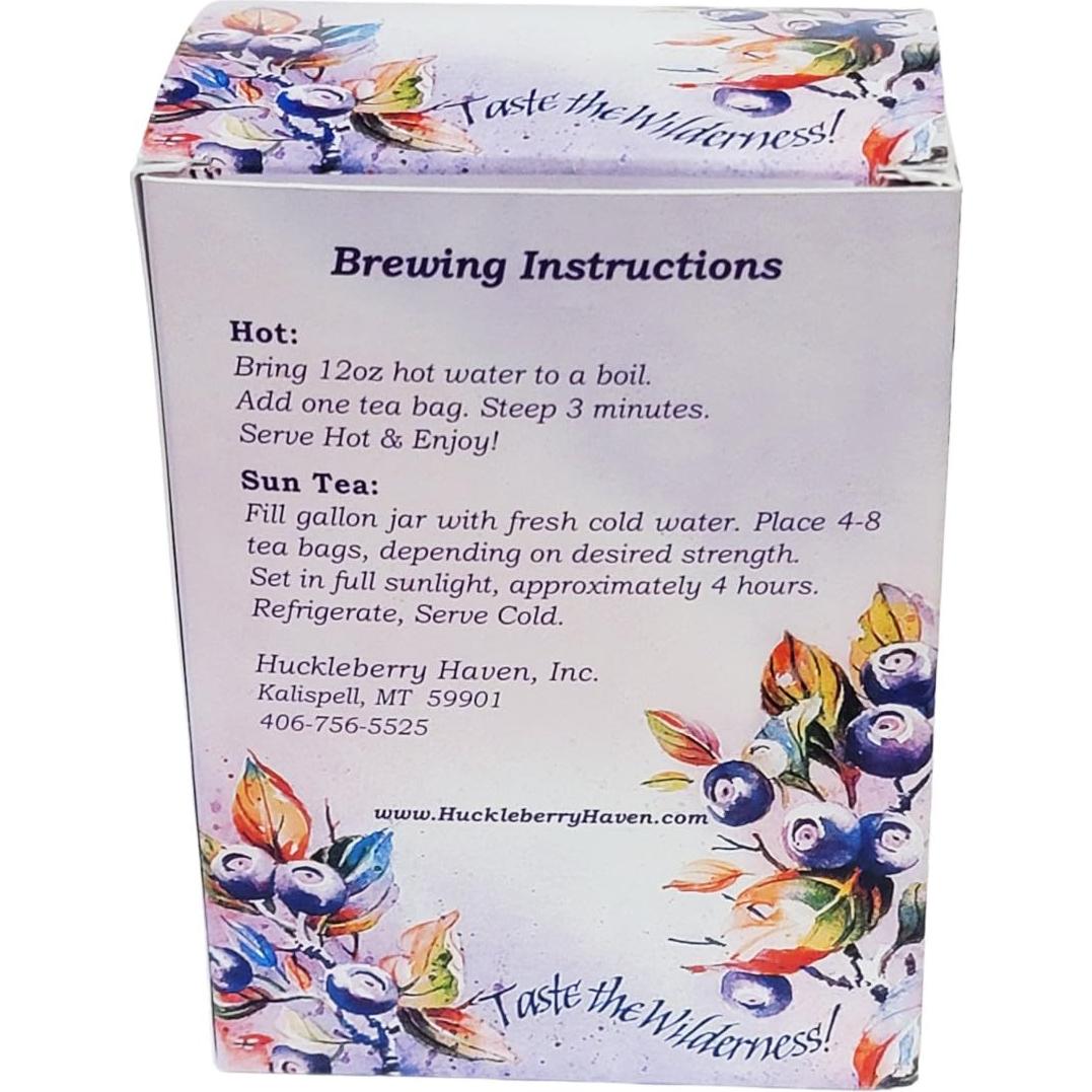 Bolsitas de Té Negro de Arándano Silvestre Montana - 60 Unidades