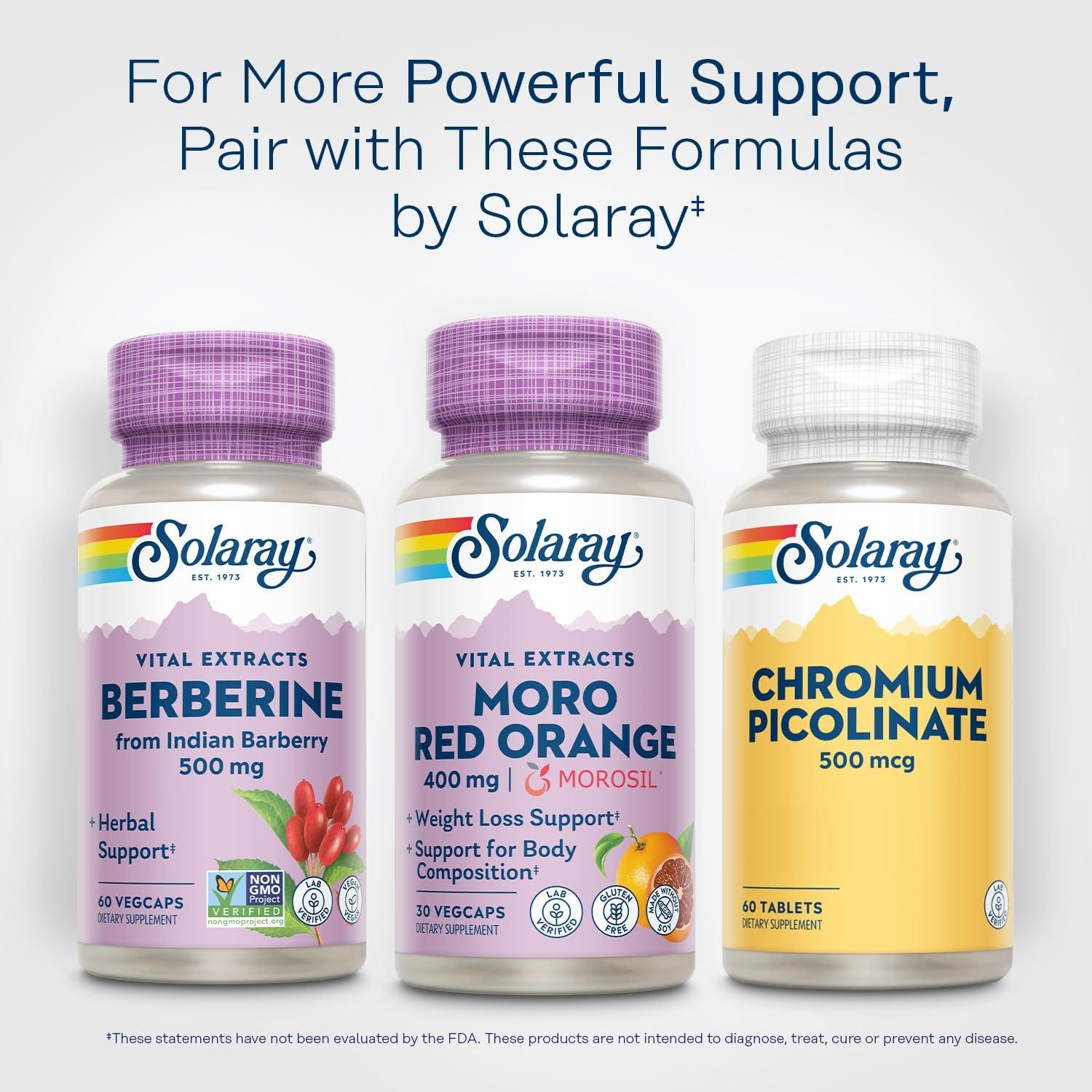 Suplemento Solaray Moro Naranja Roja 30 VegCaps - Pérdida de Peso