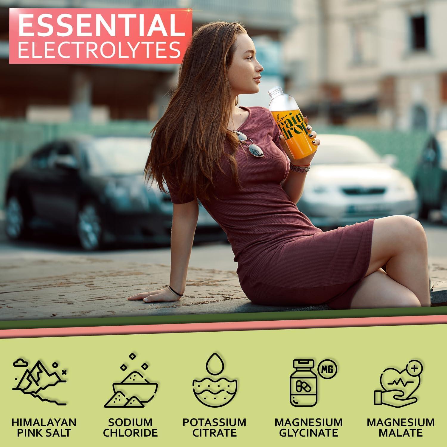 Polvo de Electrolitos Dr Raindrop 163g Sabor Naranja Sangre