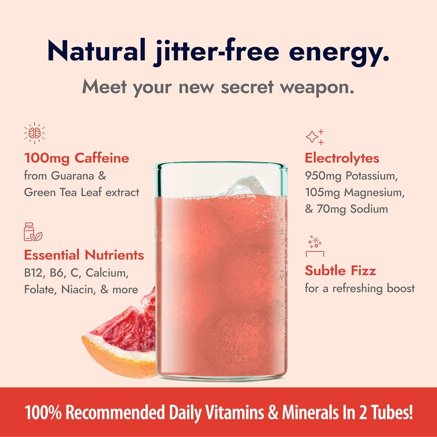 Zipfizz Bebida Energética en Polvo Naranja Sangre 20 Paquetes