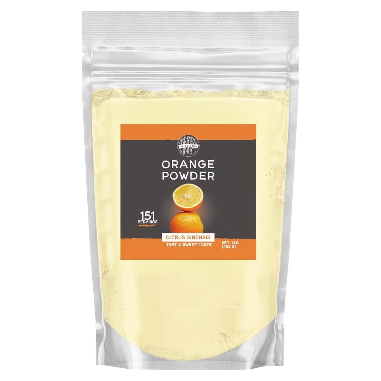 Polvo de Naranja Birch & Meadow 453.6 g - Sabor Dulce y Ácido