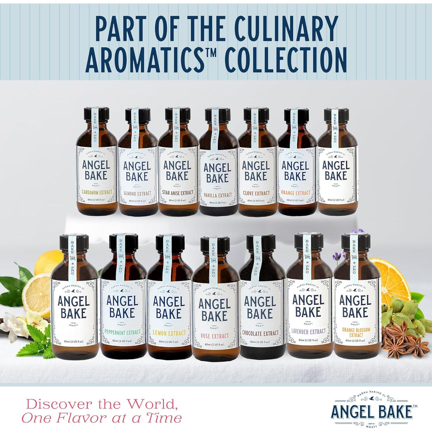 Extracto de Naranja Valencia Puro 60 ml - Angel Bake, Vegano y Sin Gluten