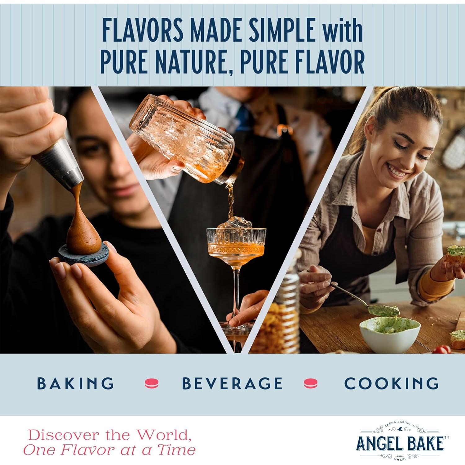 Extracto de Naranja Valencia Puro 60 ml - Angel Bake, Vegano y Sin Gluten