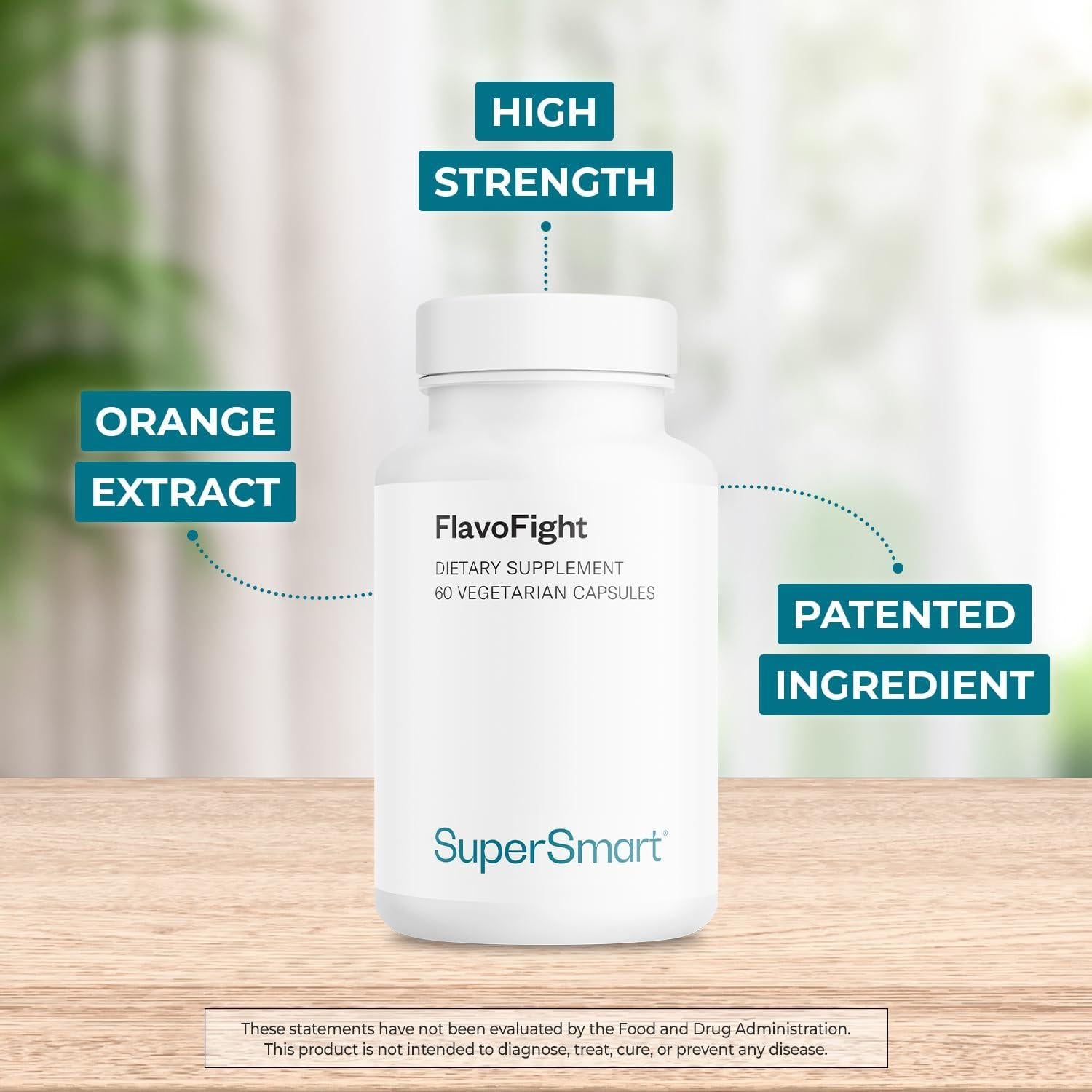 Suplemento FlavoFight 500mg - Supersmart - 60 Cápsulas Veganas