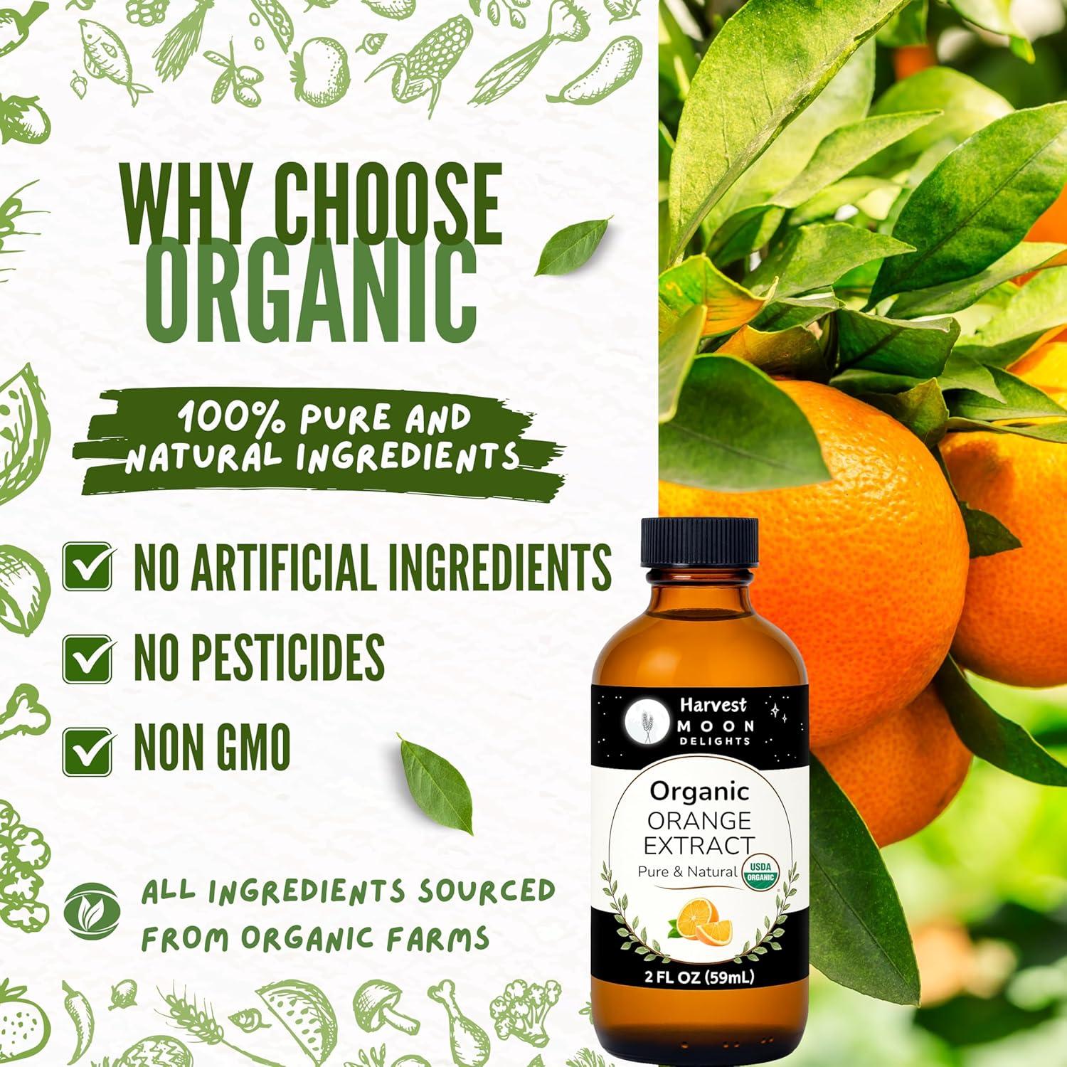 Extracto de Naranja Orgánico Harvest Moon 56.7 ml - Sabor Puro