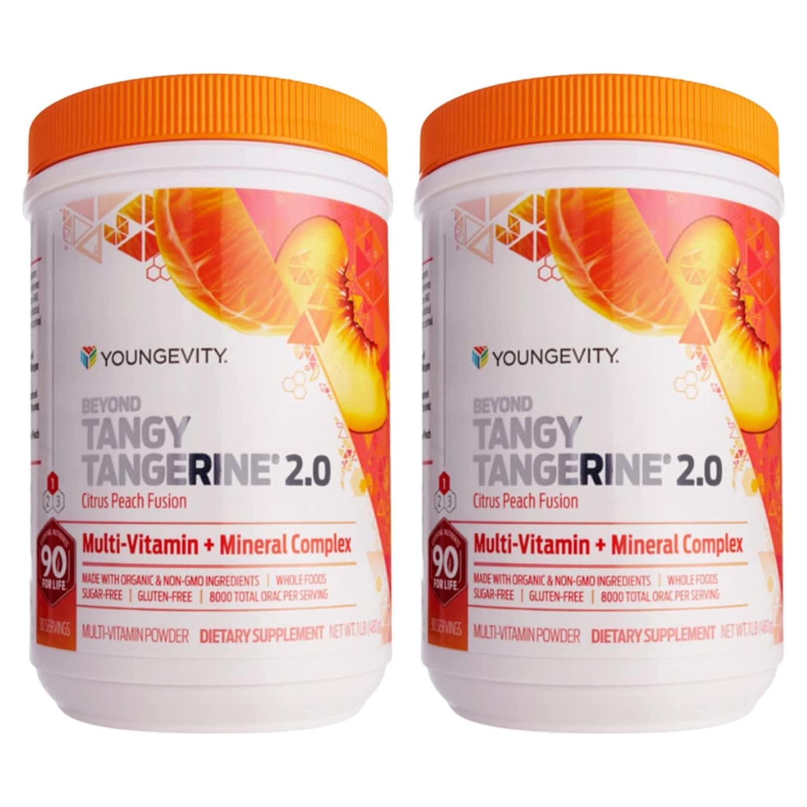 Youngevity Beyond Tangy Tangerine 2.0 Multivitamínico Durazno 447.9g