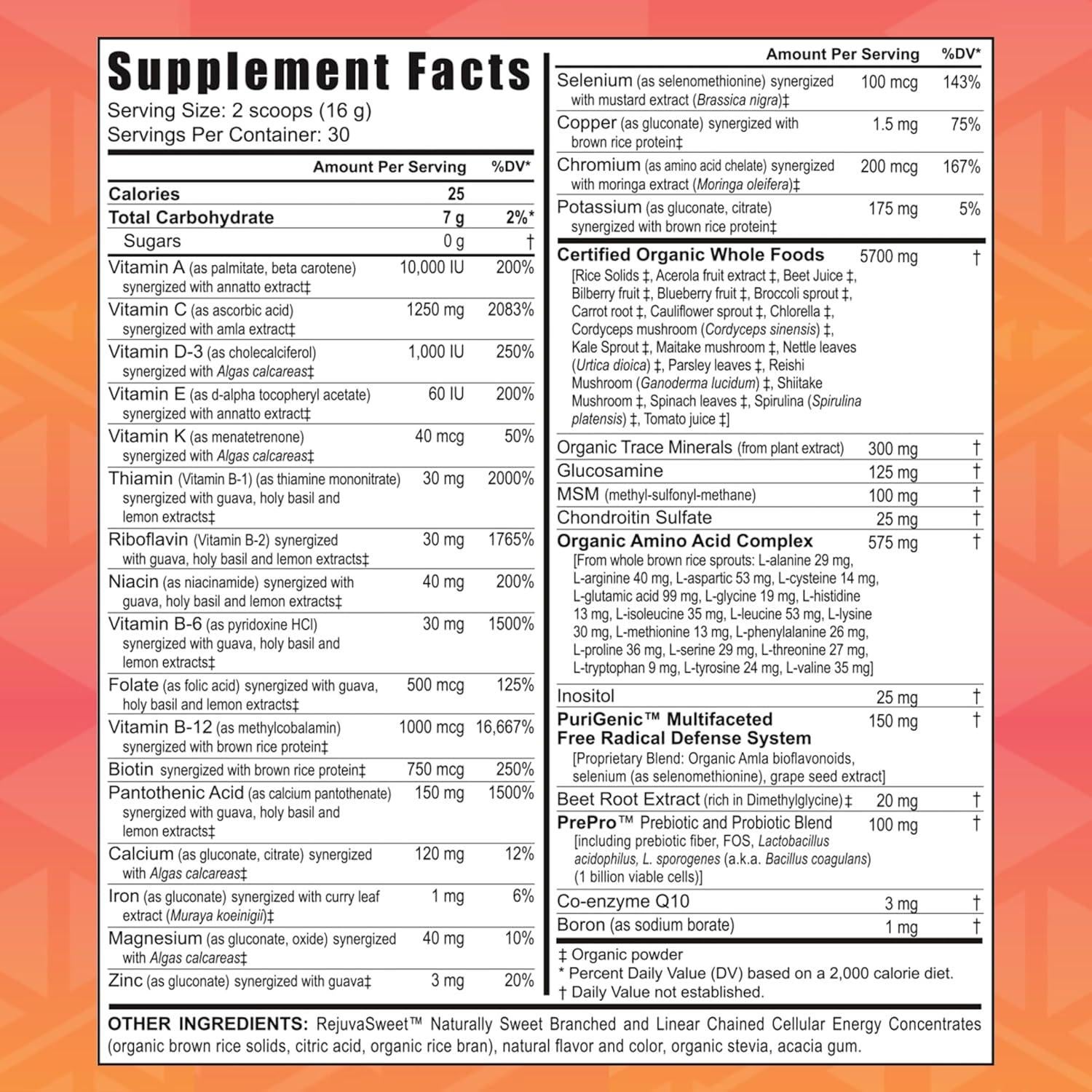 Youngevity Beyond Tangy Tangerine 2.0 Multivitamínico Durazno 447.9g