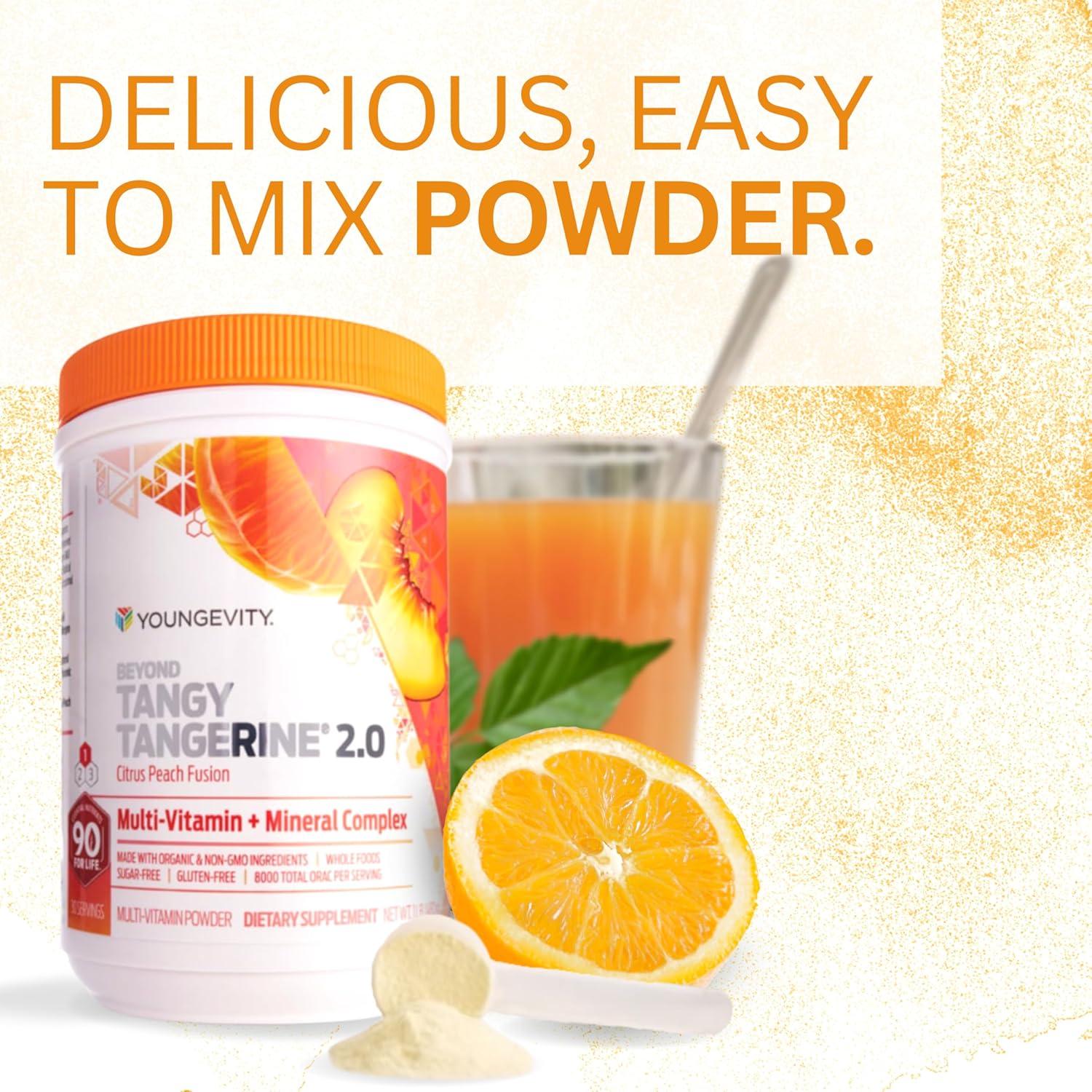 Youngevity Beyond Tangy Tangerine 2.0 Multivitamínico Durazno 447.9g