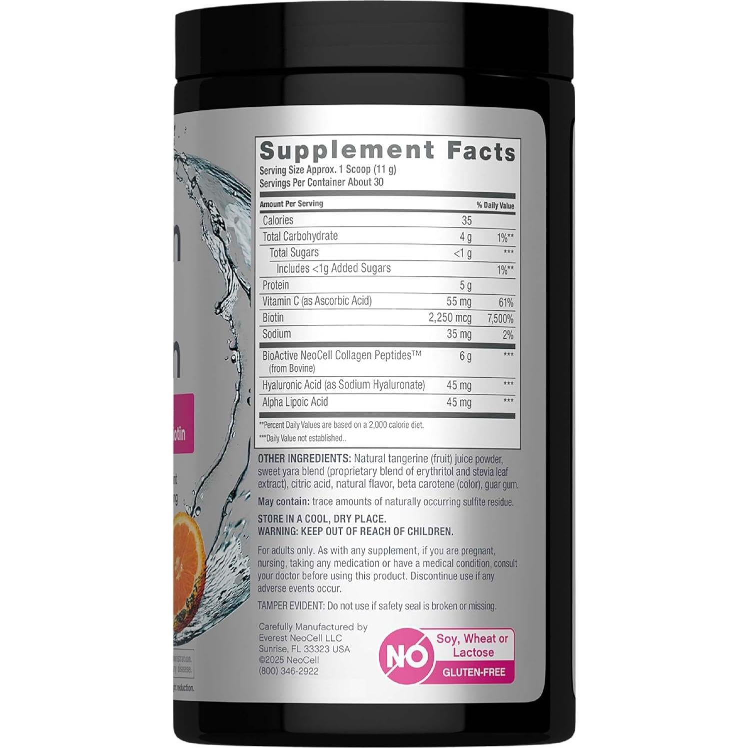 NeoCell Polvo de Colágeno Hidrolizado con Biotina 330 g