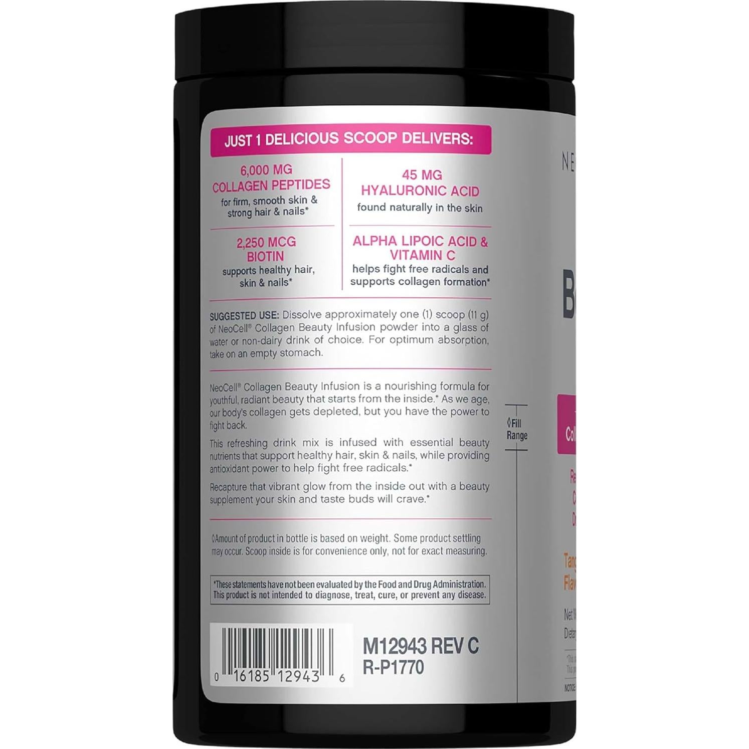 NeoCell Polvo de Colágeno Hidrolizado con Biotina 330 g