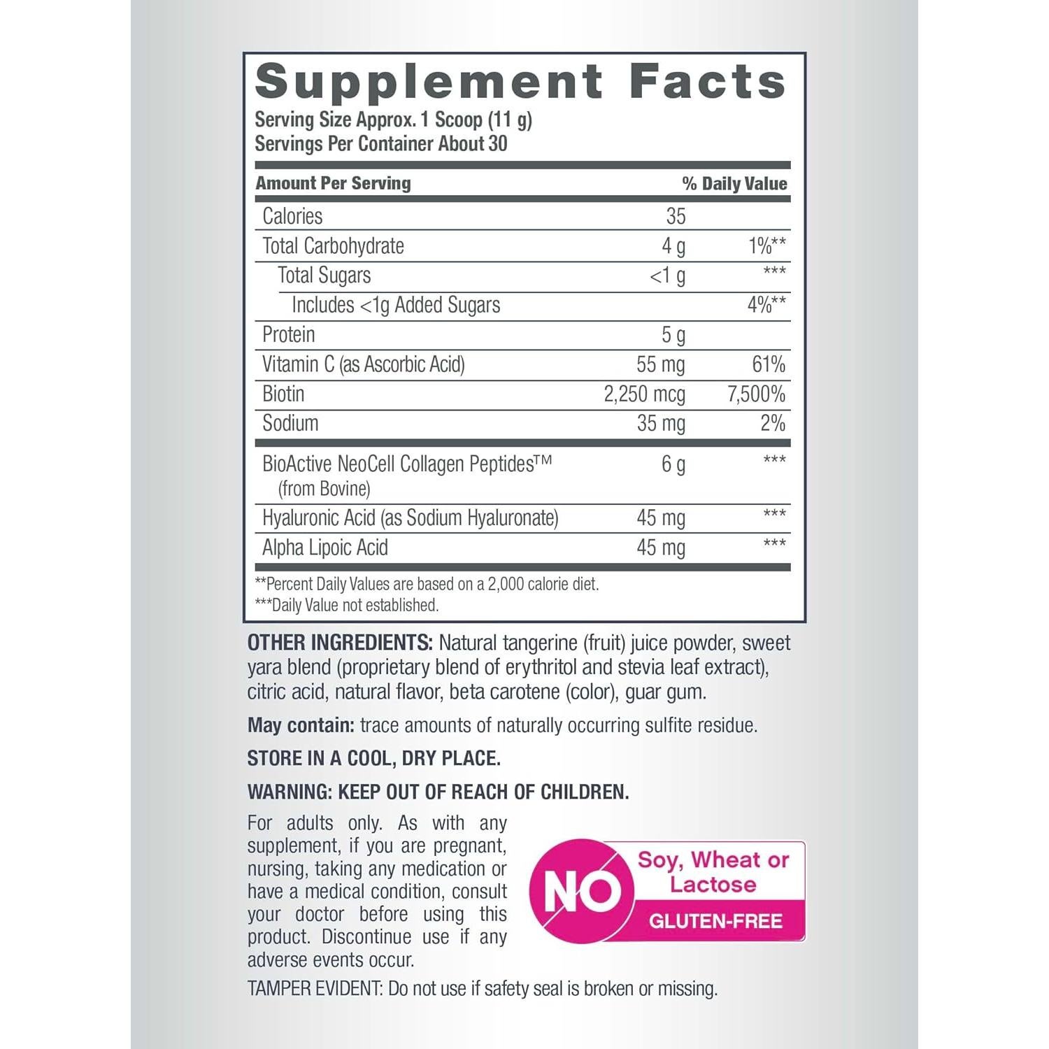 NeoCell Polvo de Colágeno Hidrolizado con Biotina 330 g