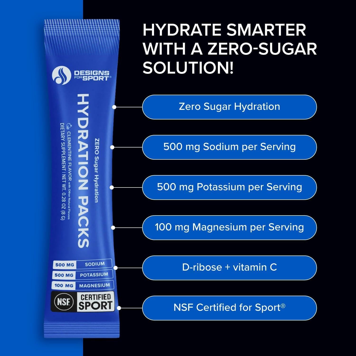 Paquetes de Hidratación Deportiva Sin Azúcar - D-Ribosa - 14 Stick