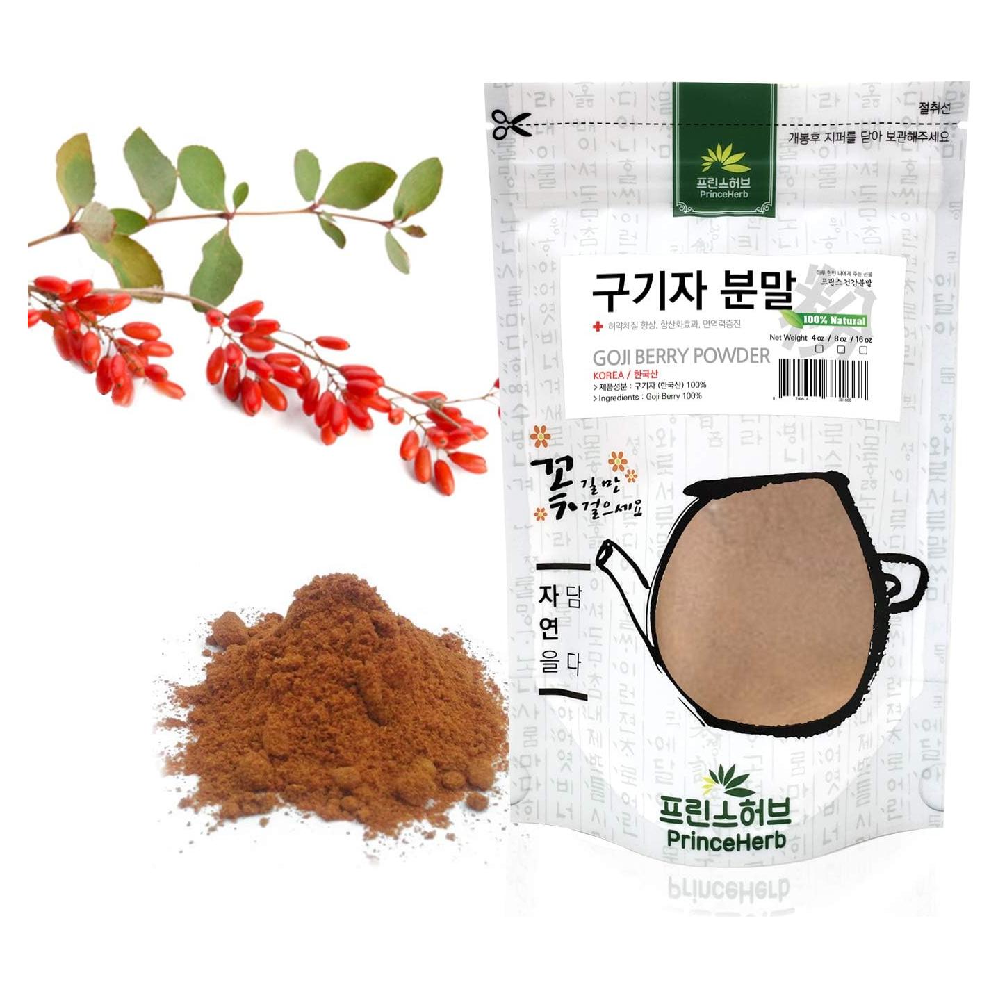 Polvo de Baya de Goji 100% Natural Prince Herb 227g