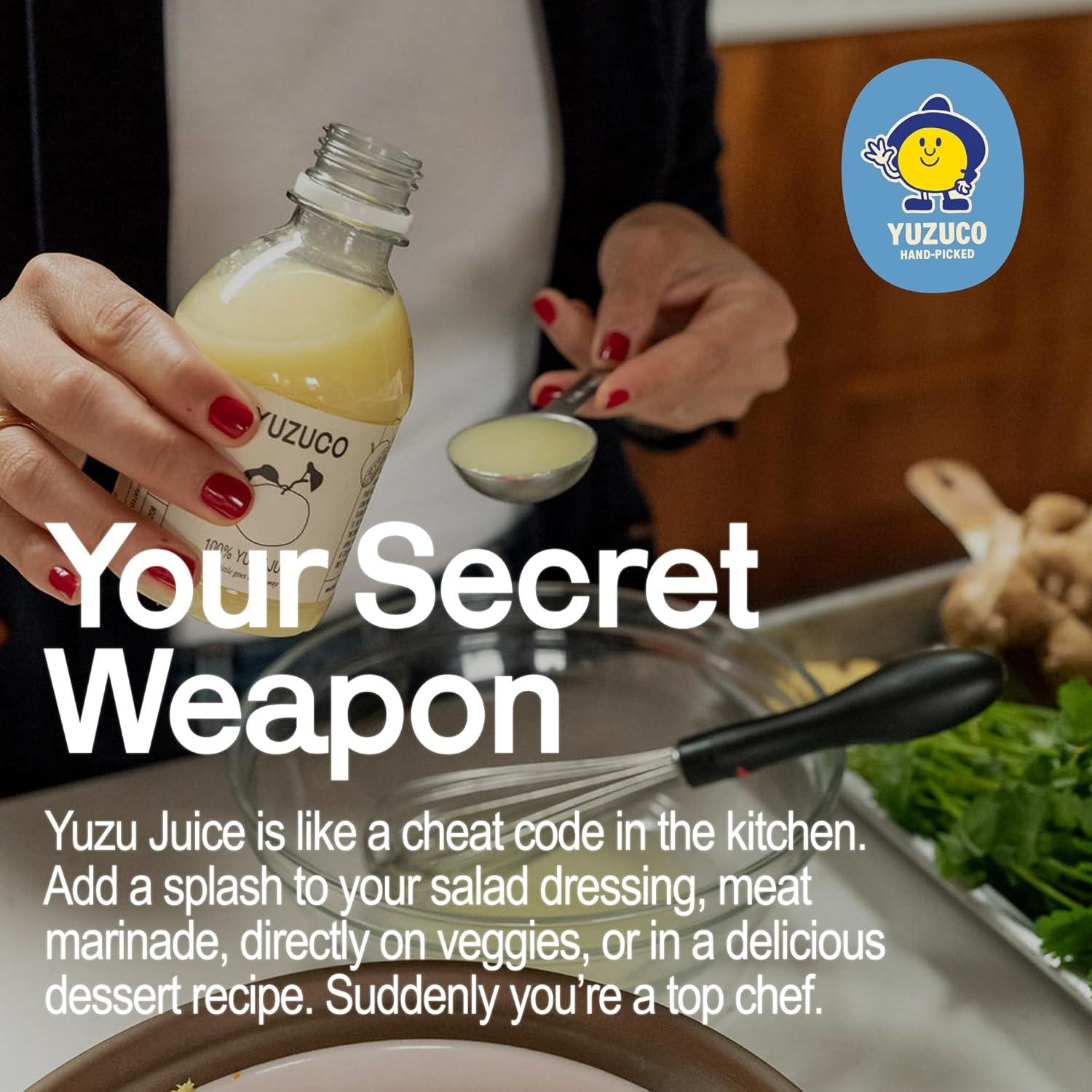 Jugo de Yuzu Prensado en Frío YUZUCO 236ml - Sabor Natural