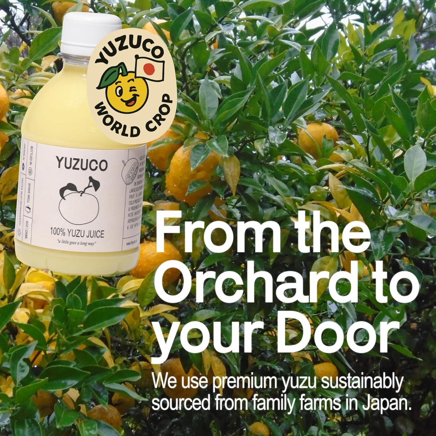 Jugo de Yuzu Prensado en Frío YUZUCO 236ml - Sabor Natural