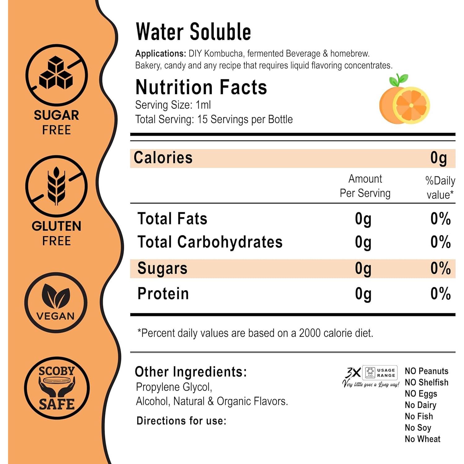 Extracto de Sabor Yuzu Brewch 60ml | Natural, Sin Azúcar, Concentrado