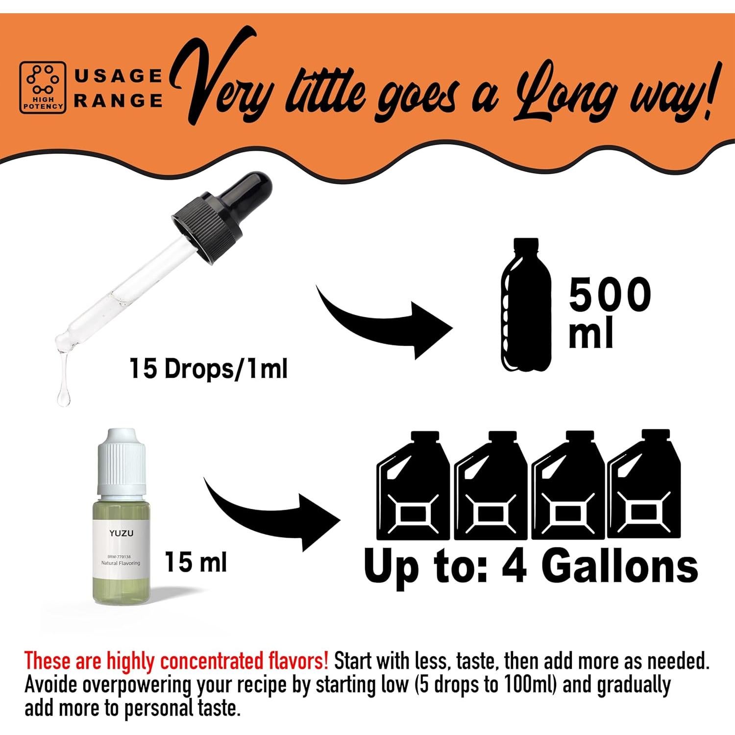 Extracto de Sabor Yuzu Brewch 60ml | Natural, Sin Azúcar, Concentrado