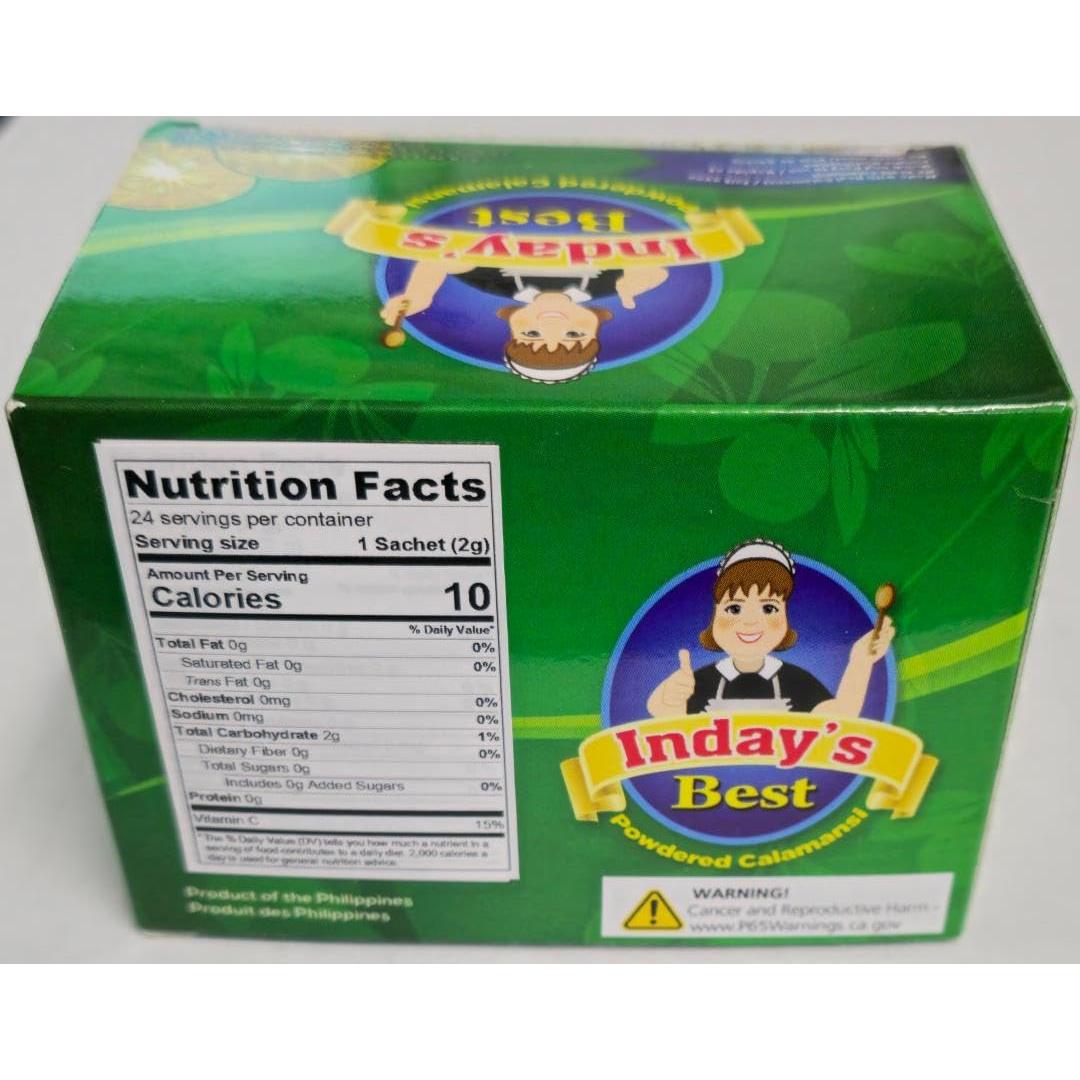 Mejor en Polvo Inday Calamansi Filipino 48g (24 sobres de 2g)