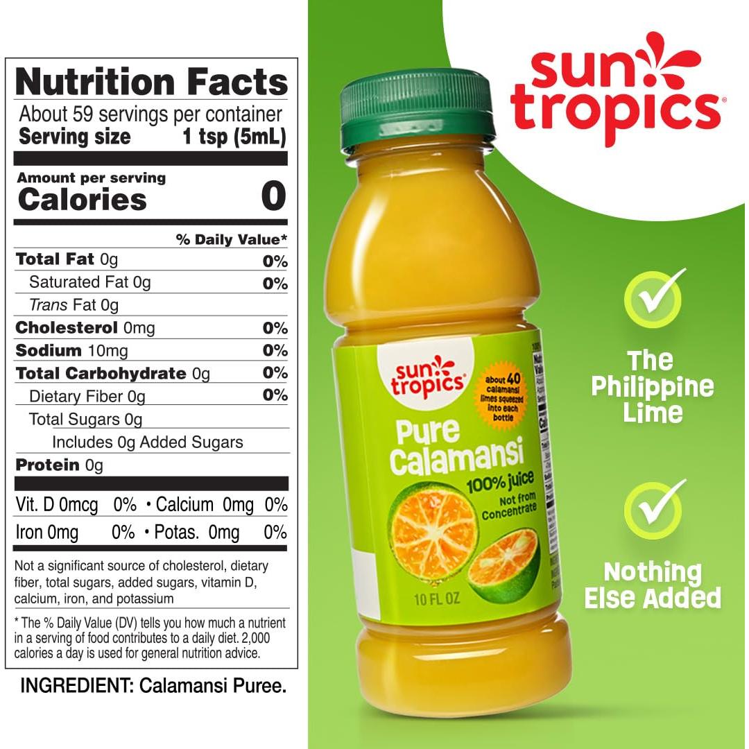 Jugo de Calamansi 100% Puro Sun Tropics 3 x 300ml