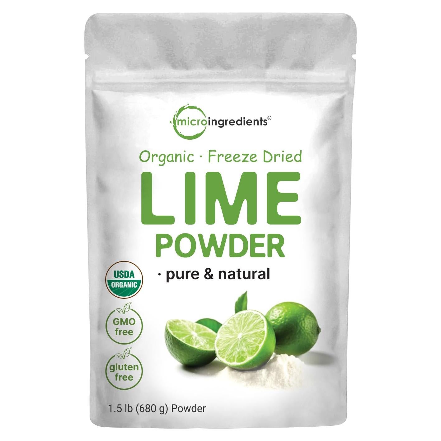 Polvo de Lima Orgánico Liofilizado Micro Ingredients 680g