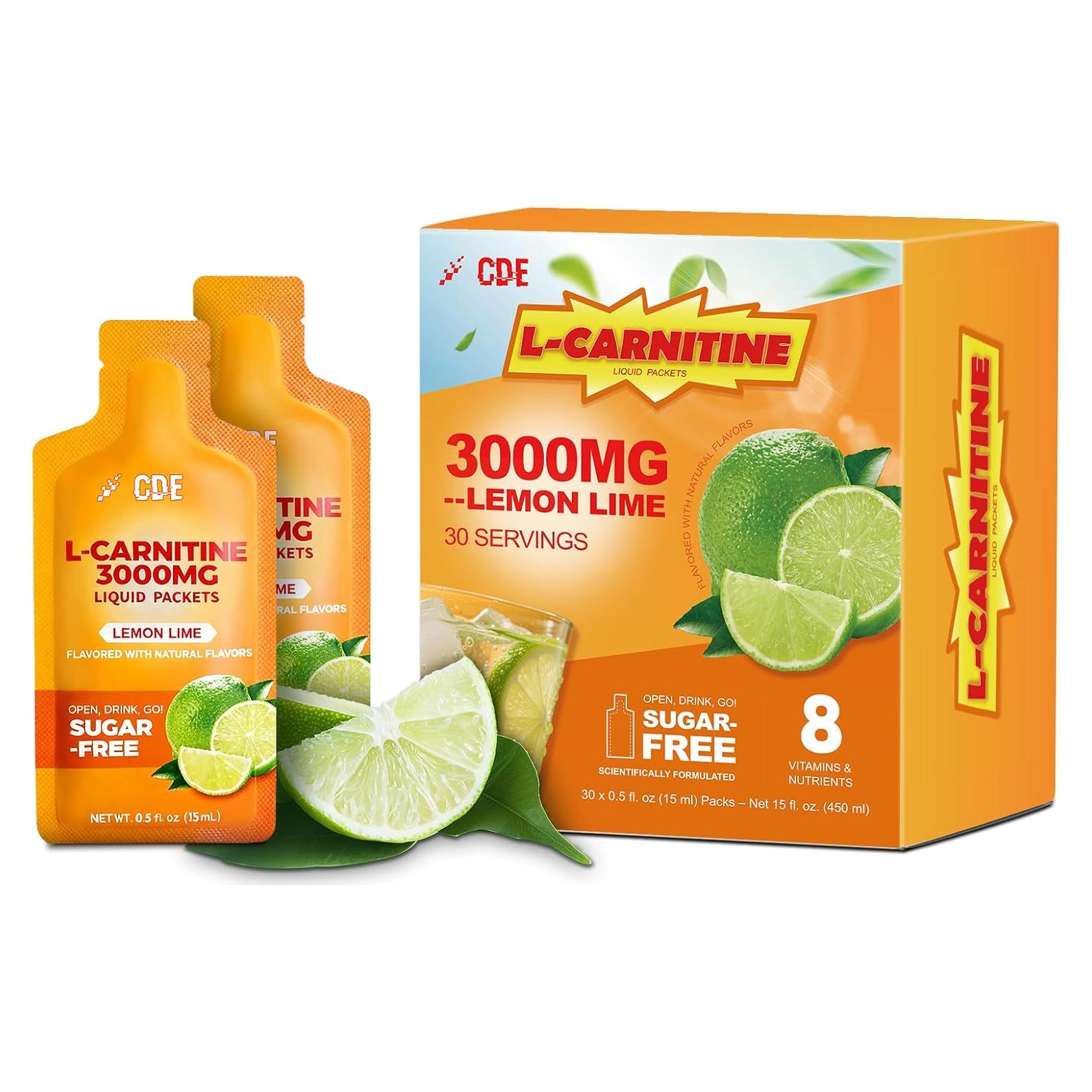 Suplemento Líquido L-Carnitina 3000 CDE - 30 Sobres