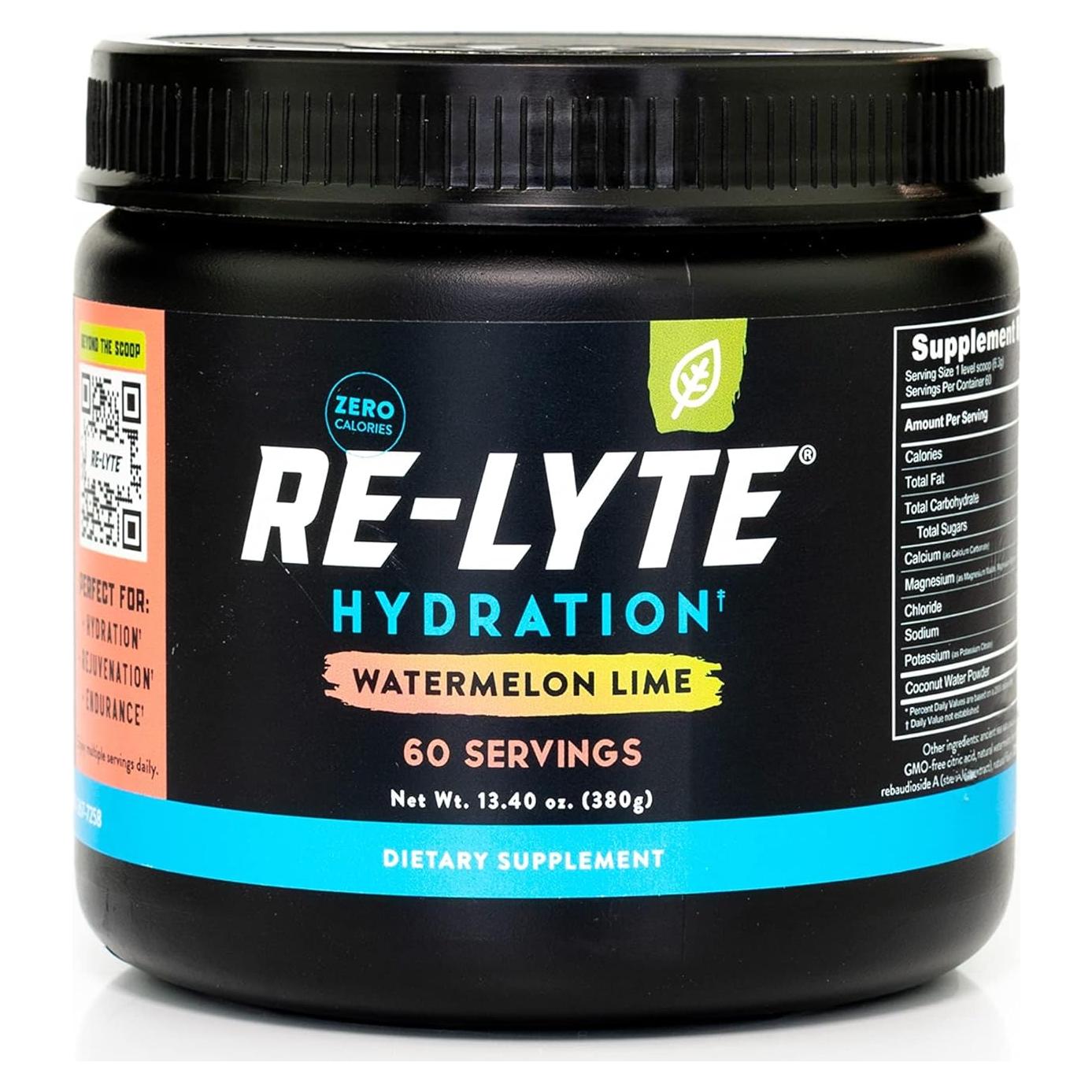 Polvo Electrolito Redmond Re-Lyte Sandía Lima 380g