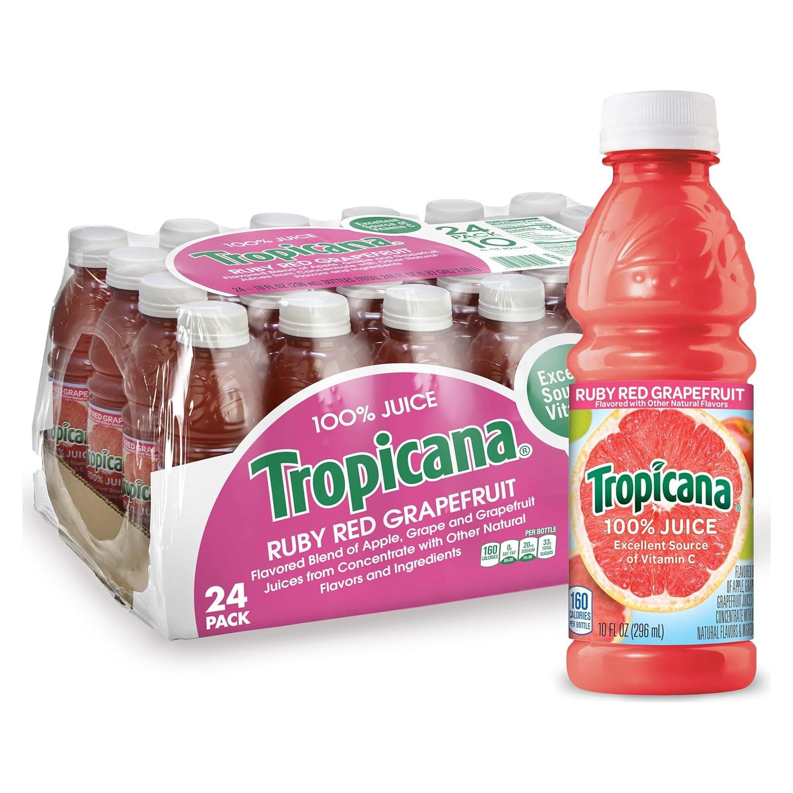 Jugo de Pomelo Ruby Red Tropicana 240 Onzas (Paquete de 24)