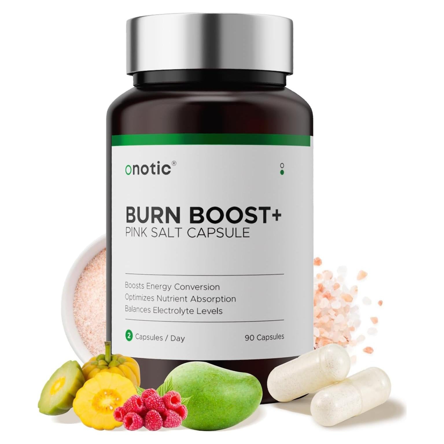 Cápsulas de Sal Rosa ONOTICBIO con Frambuesa y Mango 90 Unidades