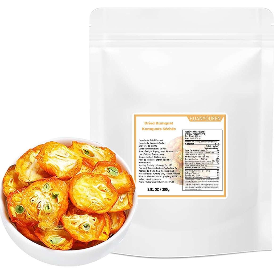 Kumquat Seco 250g - Rodajas Seleccionadas para Té